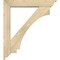 Ekena Millwork Imperial Traditional Rough Sawn Bracket w/ Offset Brace, Douglas Fir, 6"W x 32"D x 36"H BKT0604X32X36IMP01RDF - alternate 2